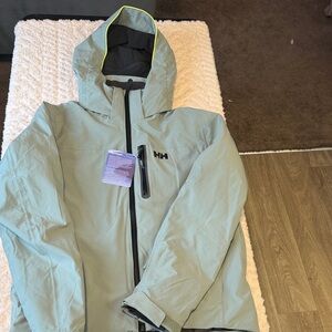 Helly Hansen Sage Green Hooded Jacket